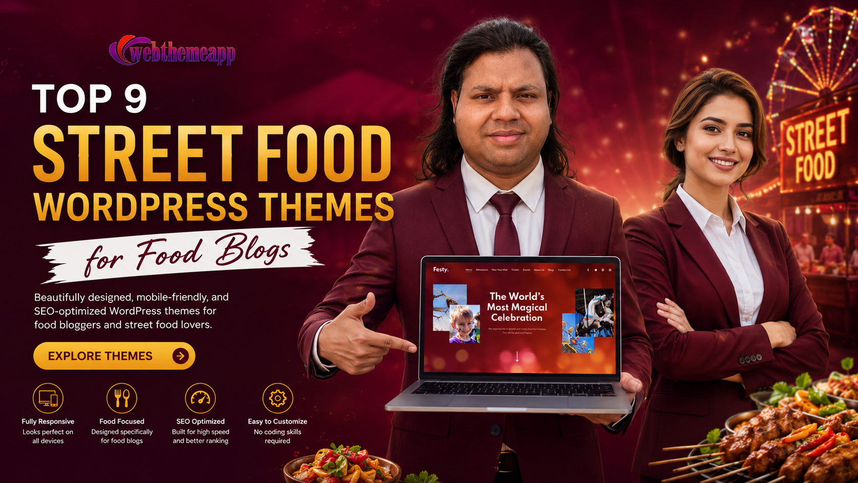 Top 9 Street Food WordPress Themes for Food Blogs