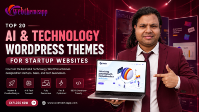Top 20 AI & Technology WordPress Themes for Startup Websites