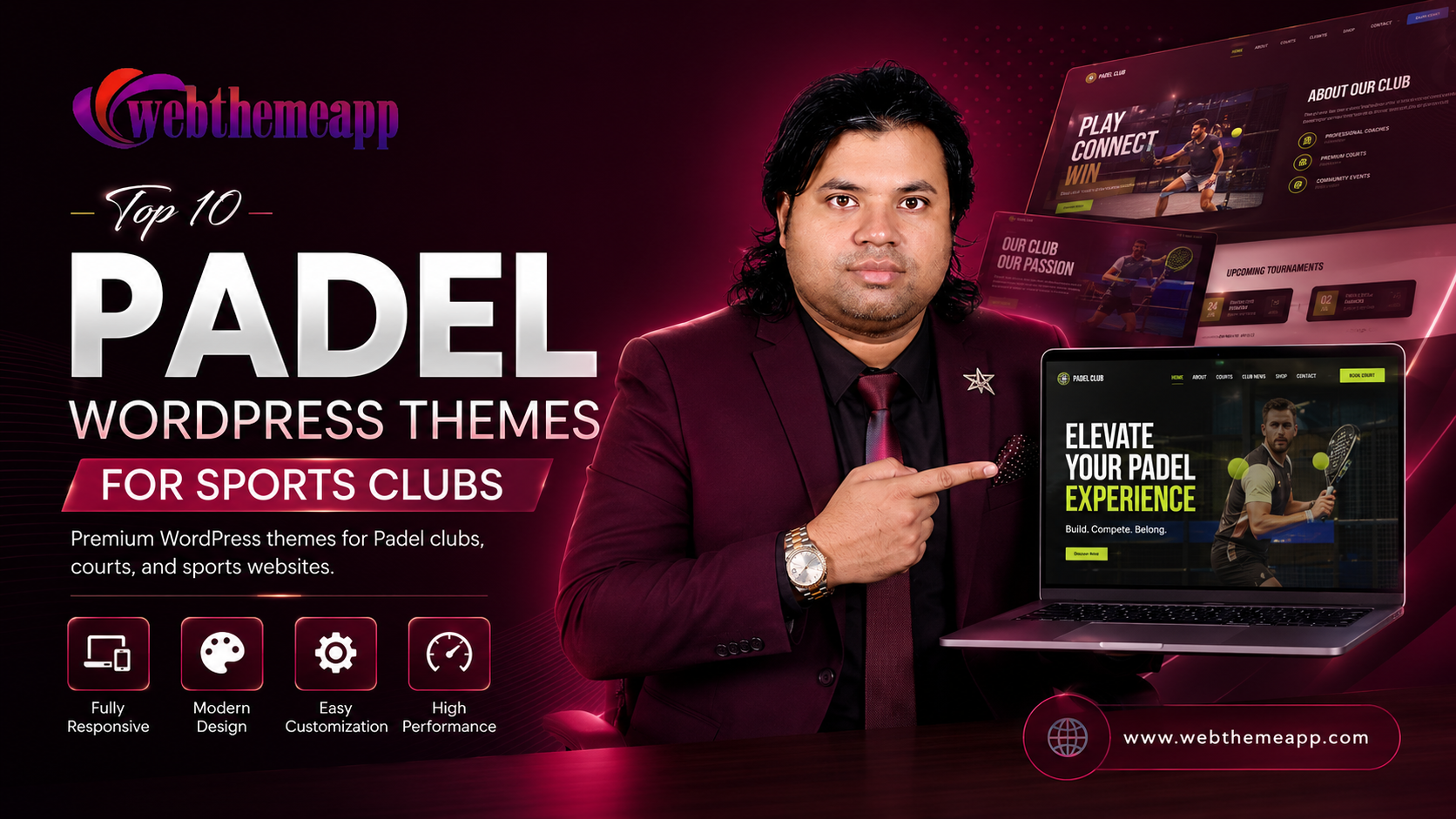 Top 10 Padel WordPress Themes for Sports Clubs
